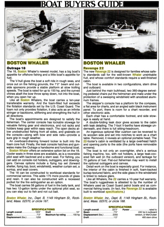 25 Boating Mag Jan '82 review